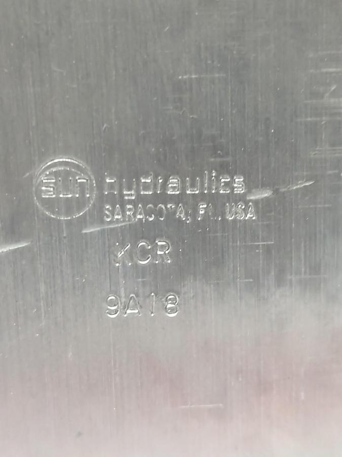 Used SUN HYDRAULICS,KCR 9A18,HYDRAULIC VALVE BLOCK PRE-OWNED