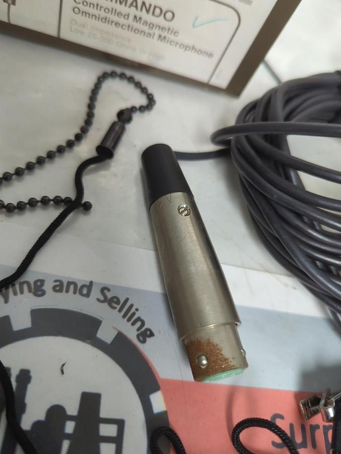 SHURE,420 COMMANDO CONTROLLED MAGNETIC OMNIDIRECTIONAL MICROPHONE NOS