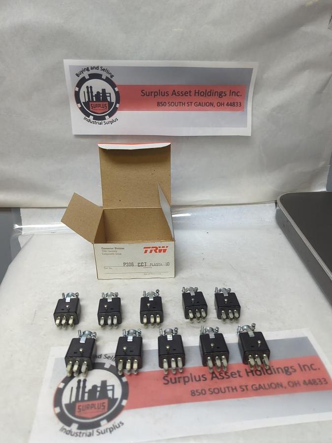TRW,P306-CCT,CINCH CONNECTORS BOX OF 10 PCS NOS