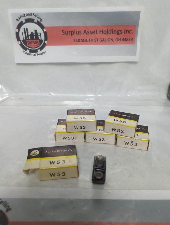 ALLEN BRADLEY,W53,THERMAL OVERLOAD HEATER ELEMENT LOT OF 6 NOS