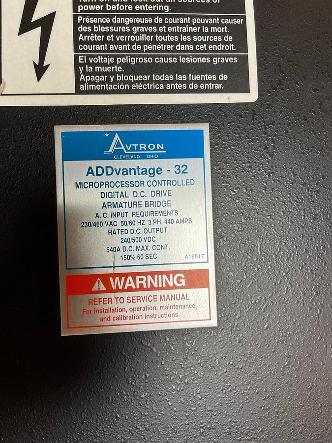 Used AVTRON,D24313,ADDVANTAGE 32 DC DRIVE ARMATURE BRIDGE