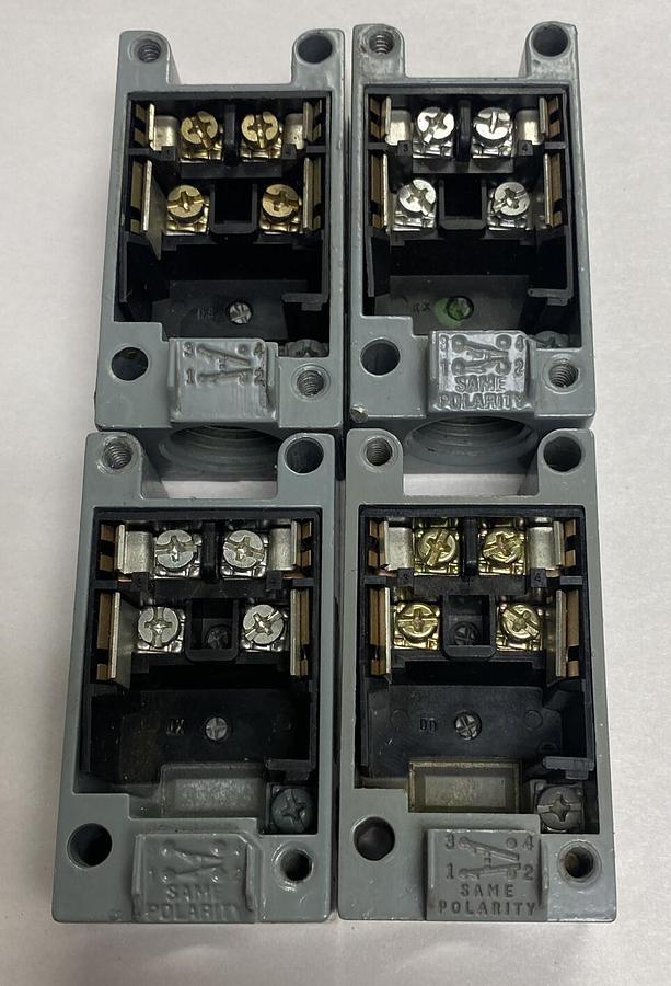 SQUARE D,9007CT54,LIMIT SWITCH RECEPTACLE LOT OF 4 NOS