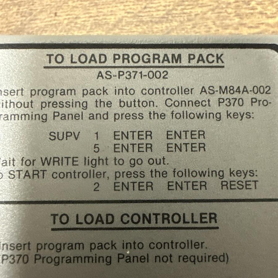 Used Gould,AS-P371-002,Modicon Program Pack