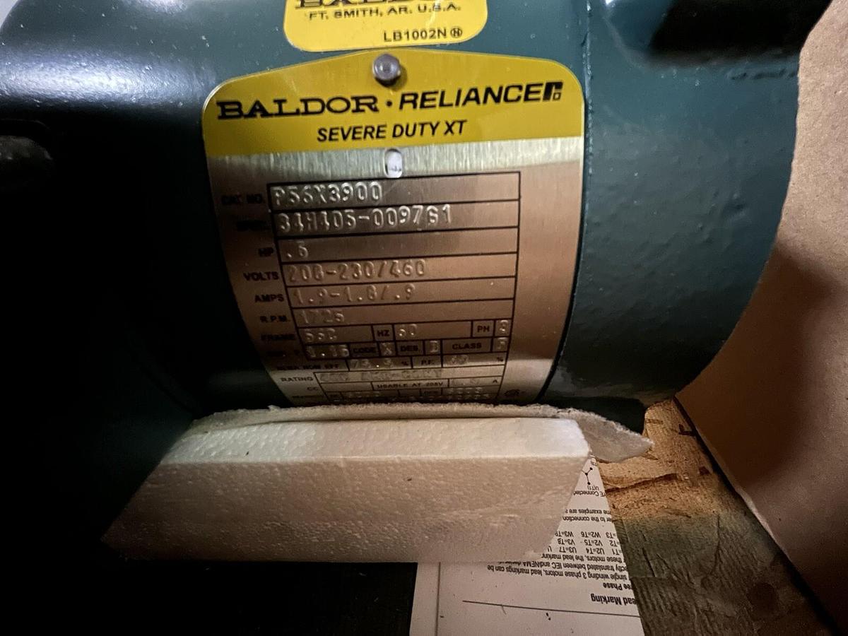 BALDOR,34H405-0097G1,SEVERE DUTY MOTOR 1/2HP 1725RPM 3PH 56C