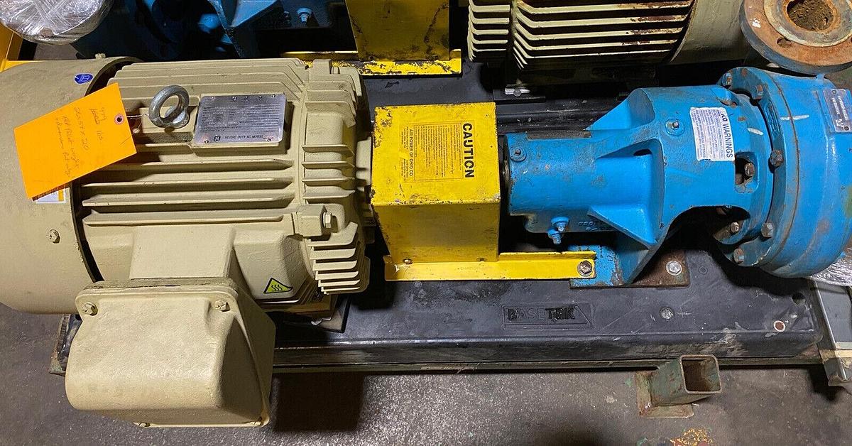 Used PACO,11-25957-E46L04,END SUCTION 2.5" CENTRIFUGAL PUMP 25HP GE MOTOR