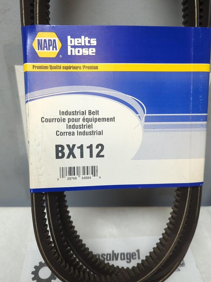 NAPA,BX112,INDUSTRIAL BELT 21/32 IN X 115 IN NOS
