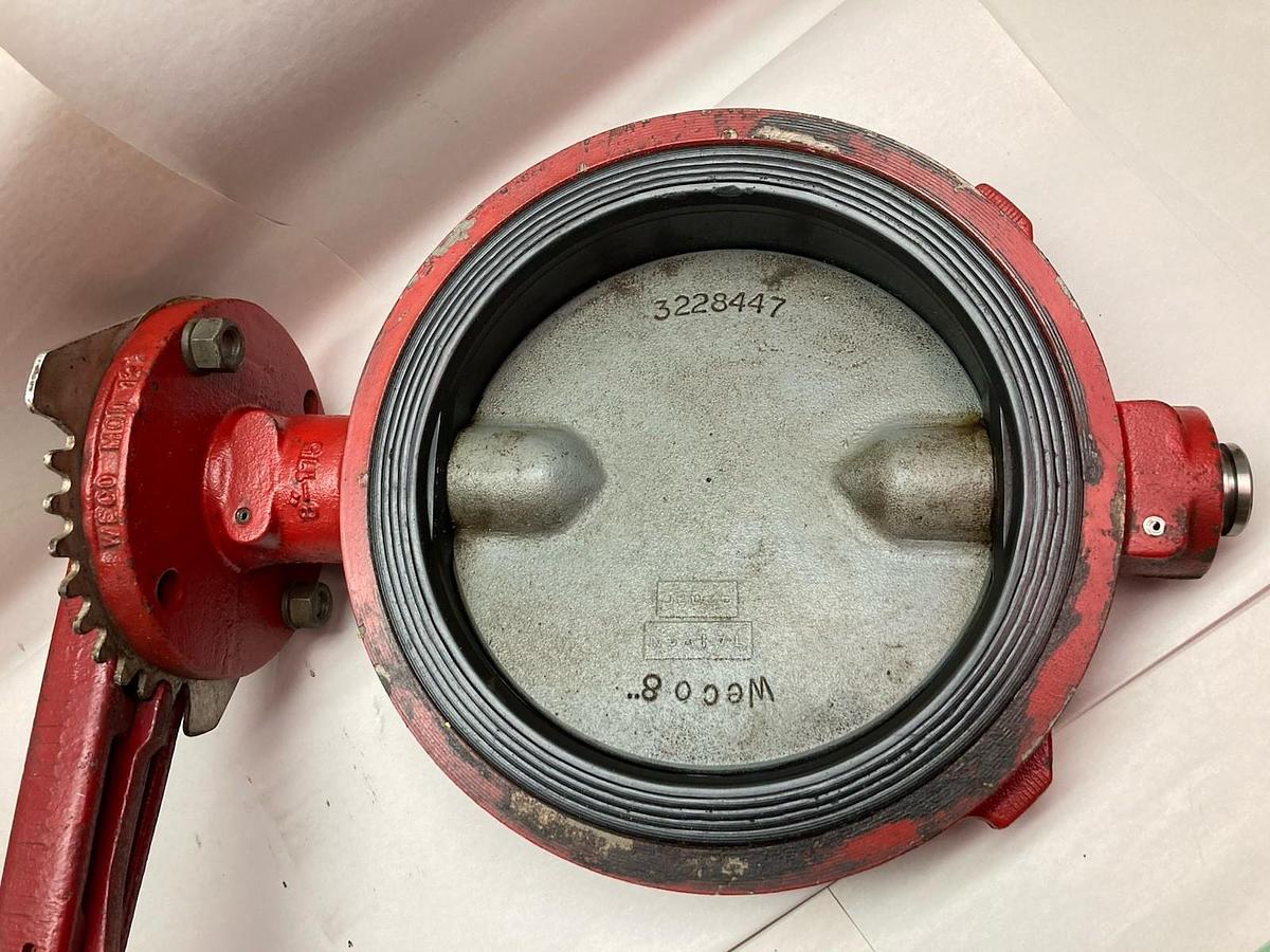 Used Weco,Model 12 8"-175,Wafer Body Butterfly Valve 3228447