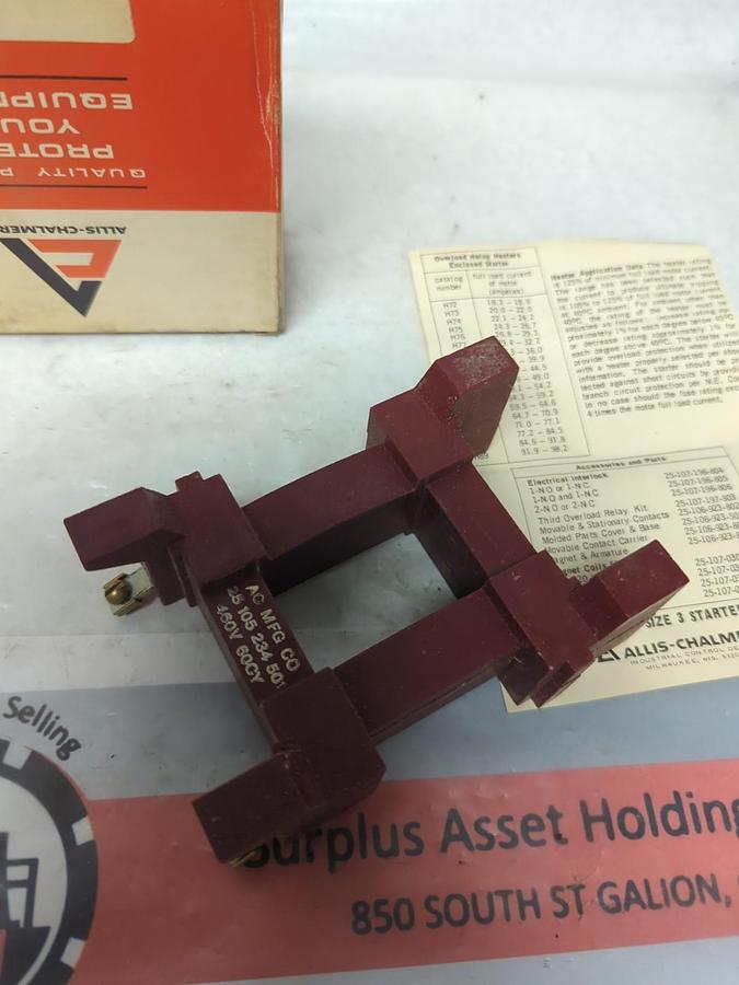 ALLIS CHALMERS,25-107-030-807,COIL KIT 460V 60CY NOS