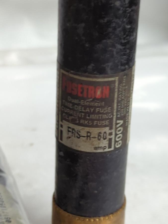 Used COOPER BUSSMANN,FRS-R-60,FUSETON FUSE 60 AMP LOT OF 10 PRE-OWNED