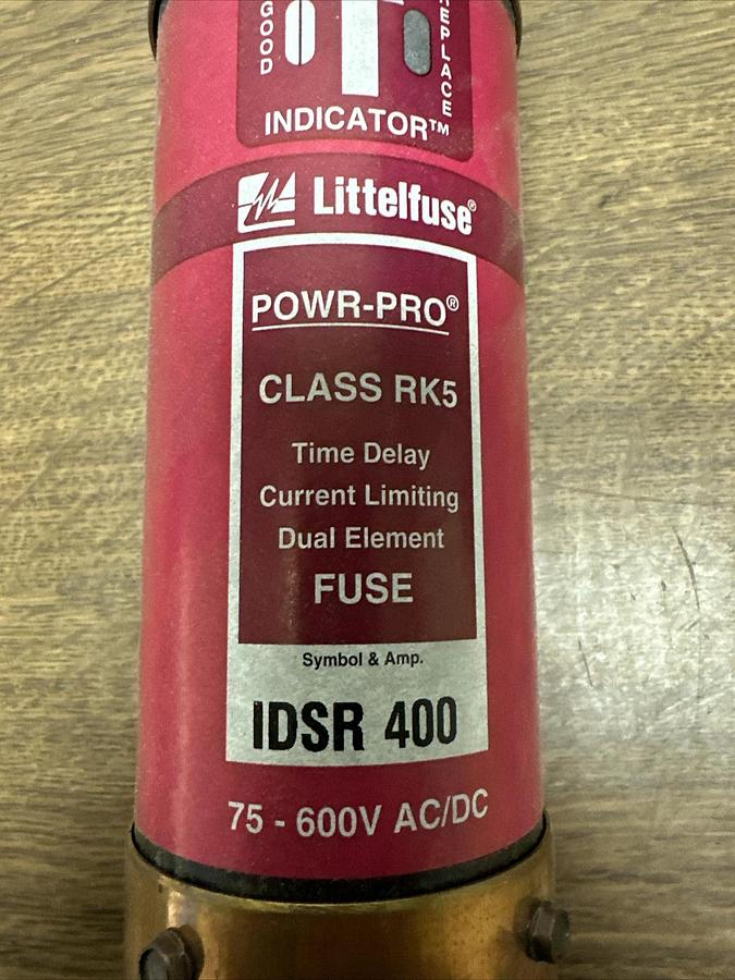 Littelfuse,IDSR400,TIme Delay Fuse 75-600V