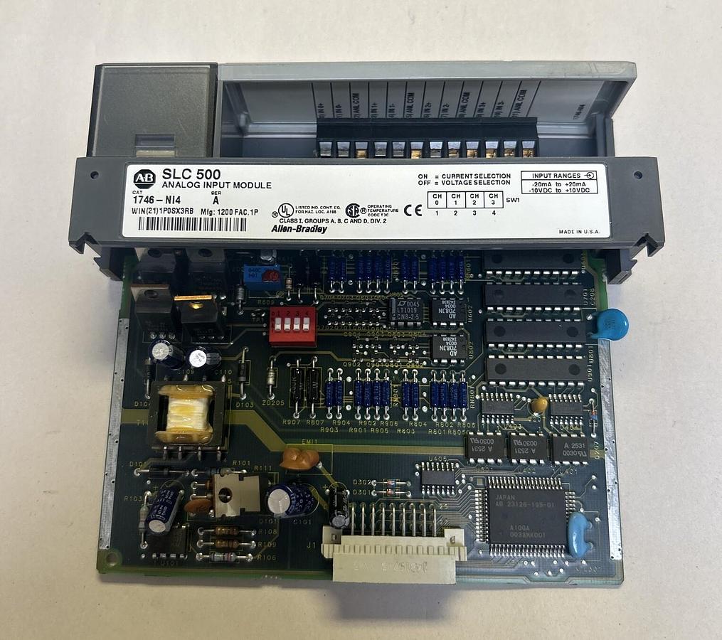 Used ALLEN BRADLEY,1746-NI4,ANALOG INPUT MODULE