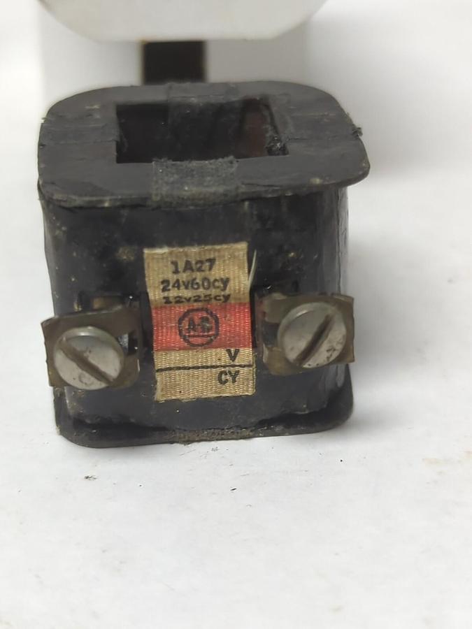 Used ALLEN BRADLEY,1A27,COIL 24V PRE-OWNED NOT IN ORINIAL BOX LOT OF 2