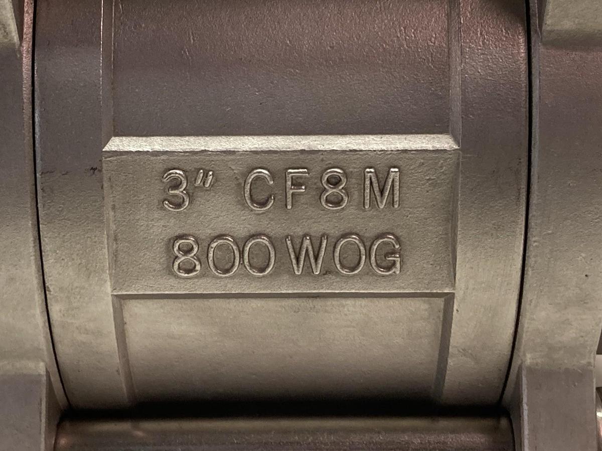 Sharpe,3 Inch CF8M,Steel Ball Valve 800 WOG 1-4408 PN50