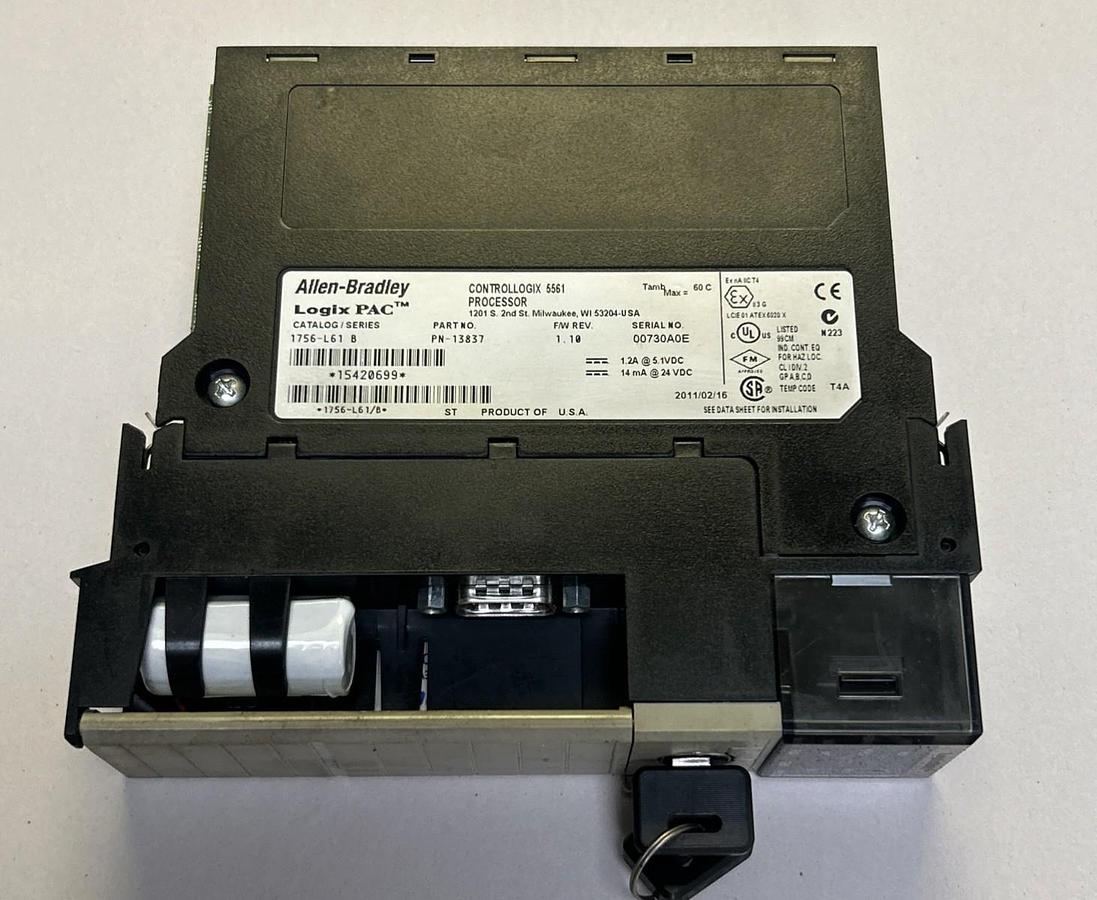Used ALLEN BRADLEY,1756-L61,CONTROLLOGIX PROCESSOR