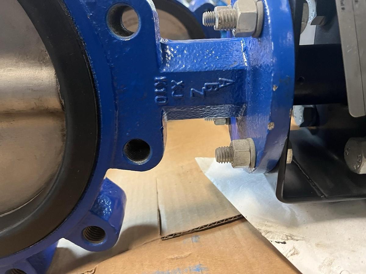 ABZ,SR-210,PNEUMATIC ACTUATOR BUTTERFLY VALVE 10" K10  200PSI