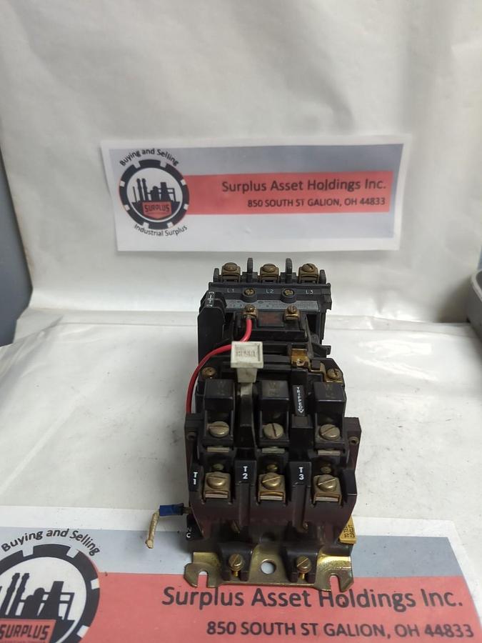 Used ALLEN BRADLEY,509-AOD,SERIES B MOTOR STARTER SIZE 0 PRE-OWNED