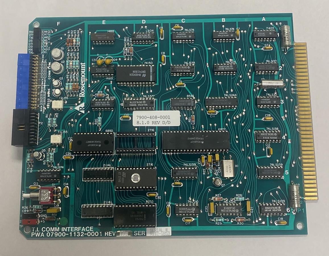 Used Rosemount,07900-1132-0001 TI,Comm Interface Board
