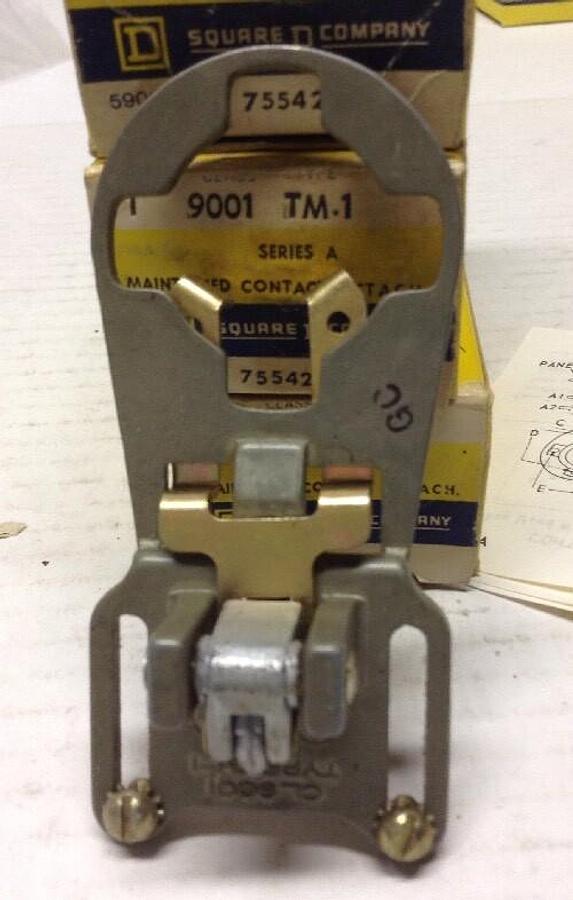 Square D,TM-1 75542,Maintained Contact Attachment Series A   LOT OF 3
