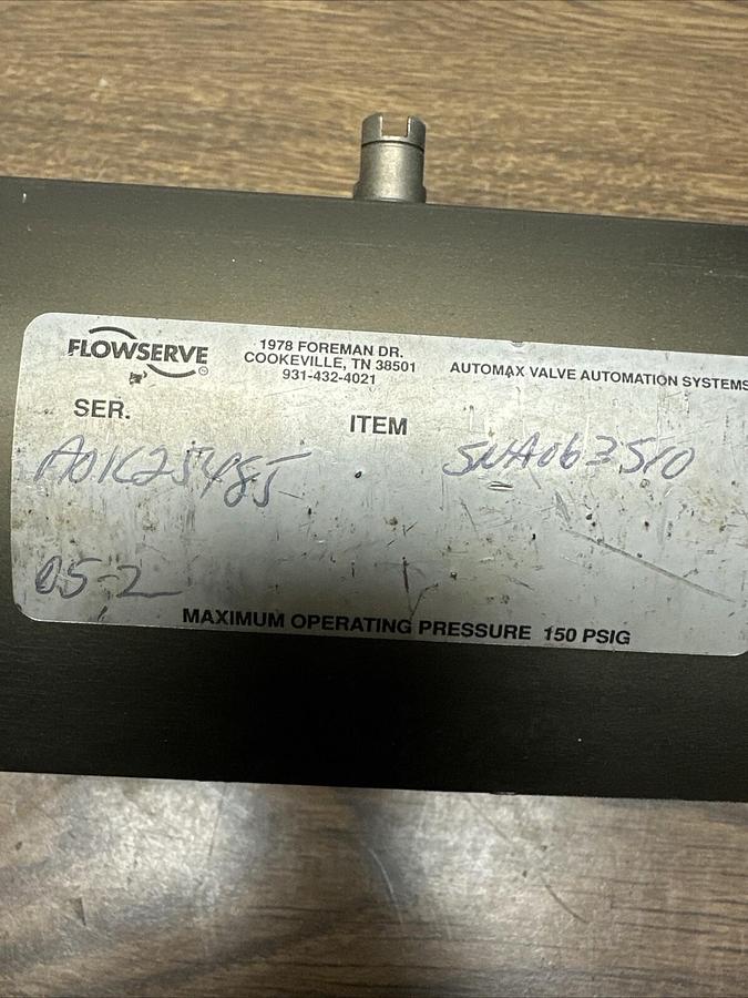 Used Flowserve,SNA063510,Pneumatic Actuator