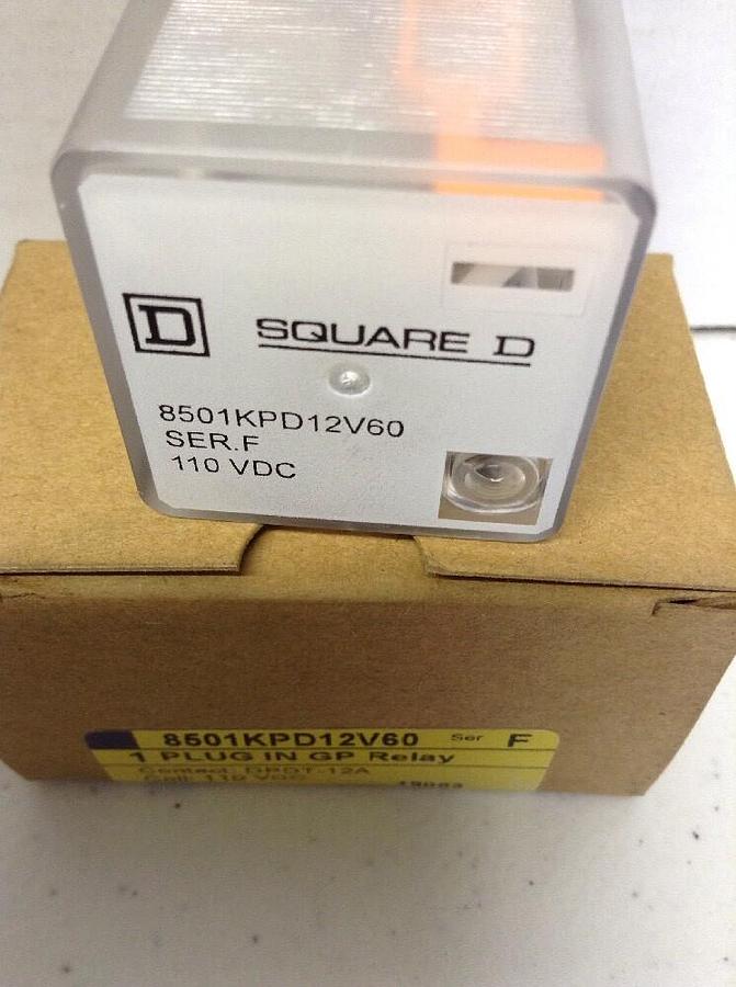 Square D,8501KPD12V60,Series F Plug In GP Relay