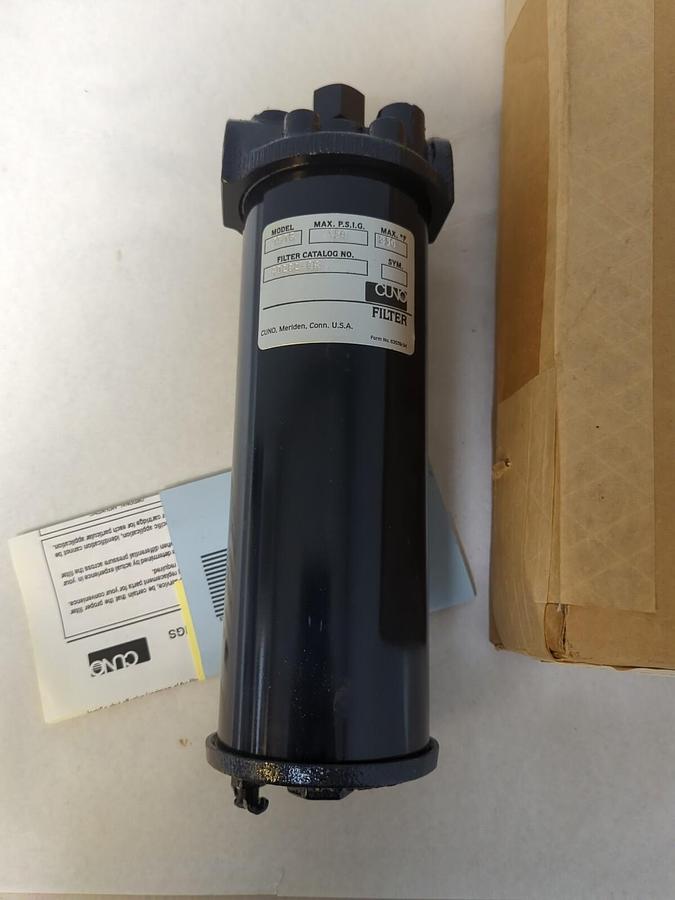 CUNO,40282-08,MODEL 1B1G CAST/IRON FILTER HOUSING 1/2 INCH NPTF NOS