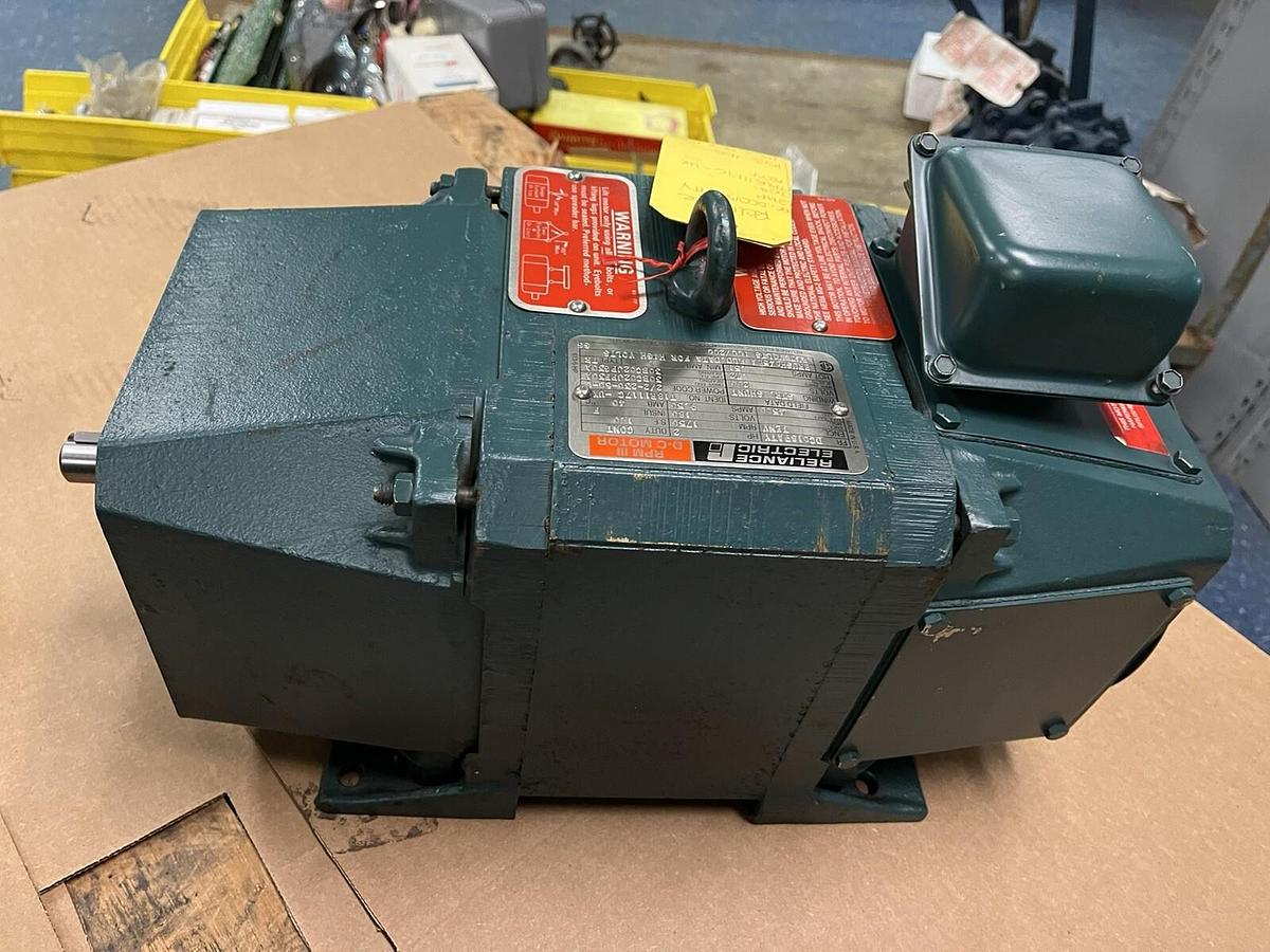 Used RELIANCE,DC0189ATY,RPM III DC MOTOR 2HP 1750RPM 180VDC