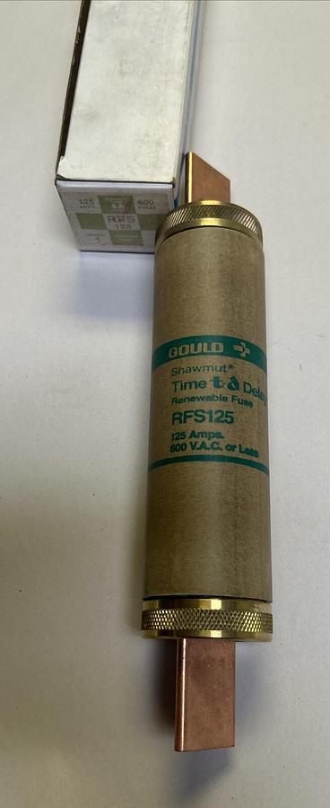 Used MERSEN FERRAZ SHAWMUT,RFS125,FUSE 125A 600V NEW