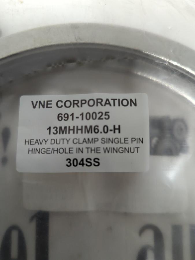 VNE CORPORATION,304SS 13MHHM6.0-H,HEAVY DUTY SINGLE PIN CLAMP INCH NOS