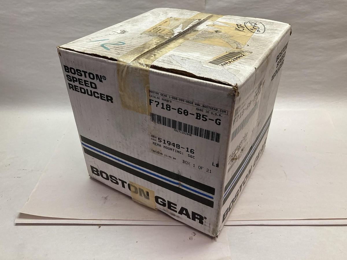 Used Boston Gear,F718-60-B5-G,Gearbox Frame 56C