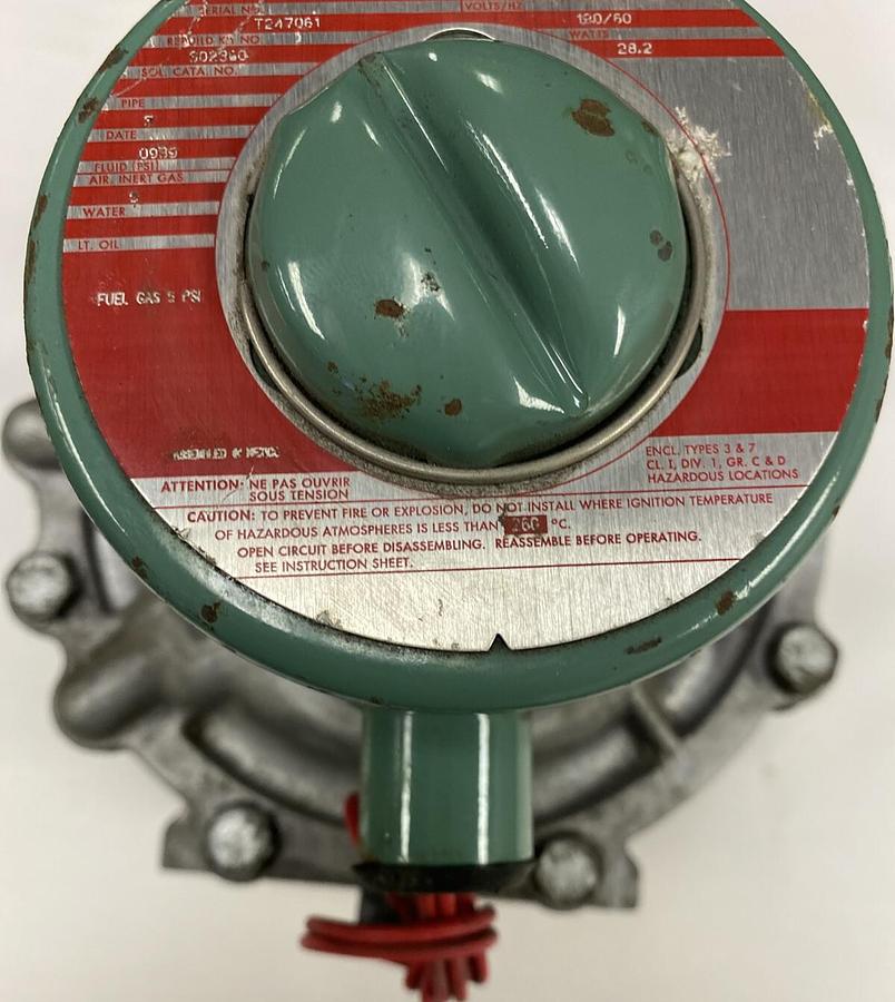 Used Asco,EF8215A040,3 INCH Solenoid Valve 120V 60 HZ 28.2 Watts