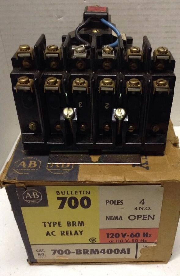 Allen-Bradley,700-BRM400A1,AC Relay NOS