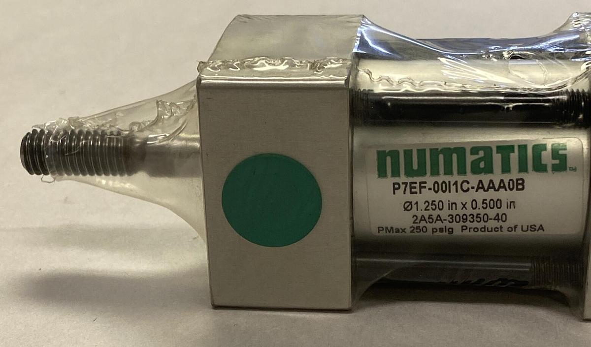 Used NUMATICS,P7EF-00I1C-AAA0B CYLINDER,1.25 INCH X .5 INCH NEW