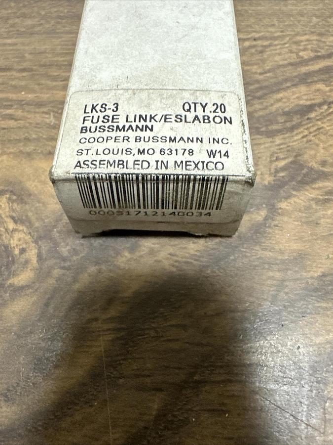 Cooper Bussman,LKS-3,Renewal Links 3 Amp 600V