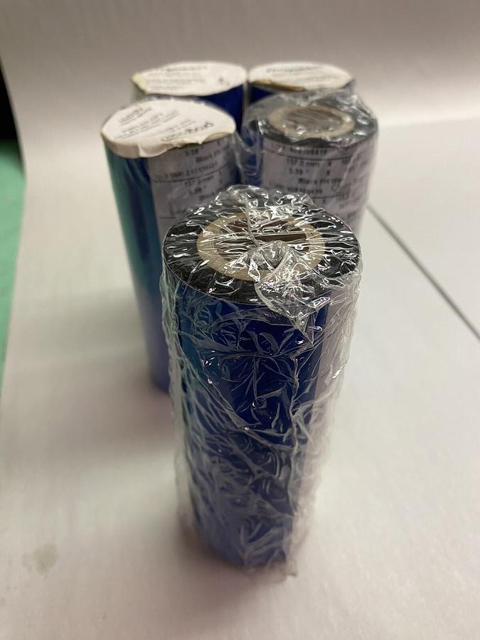 Prograde,FID13701,Thermal Transfer Ribbon 5.39" x 502' Black Wax Ribbon Lot of 5