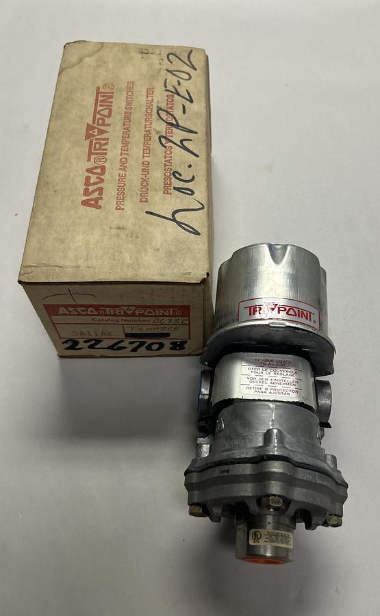 Used ASCO,SA11AK,PRESSURE SWITCH NEW