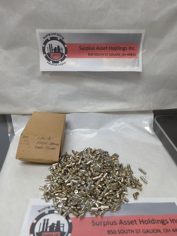 UNBRANDED,#6-32X3/4",HINGED SPACERS FEMALE-FEMALE LOT OF 500 NOS