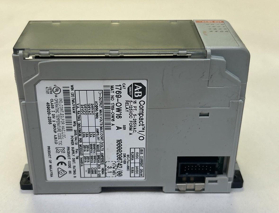 Used ALLEN BRADLEY,1769-OW16,COMPACT I/O MODULE