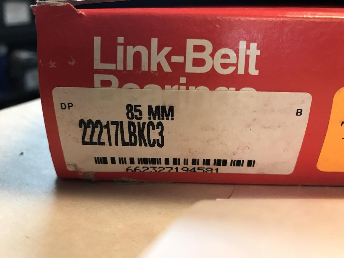 Link Belt,PLB6848FR,Pillow Block Bearing Assembly 22217LBKC3 Bearing