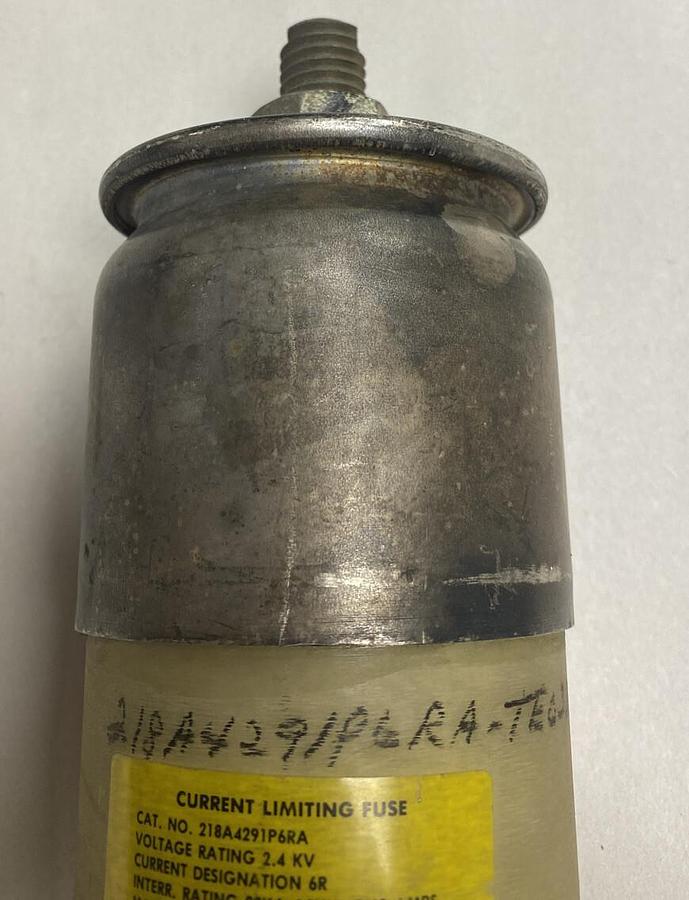 Used General Electric,218A4291P6RA,Fuse 2.4KV NOS