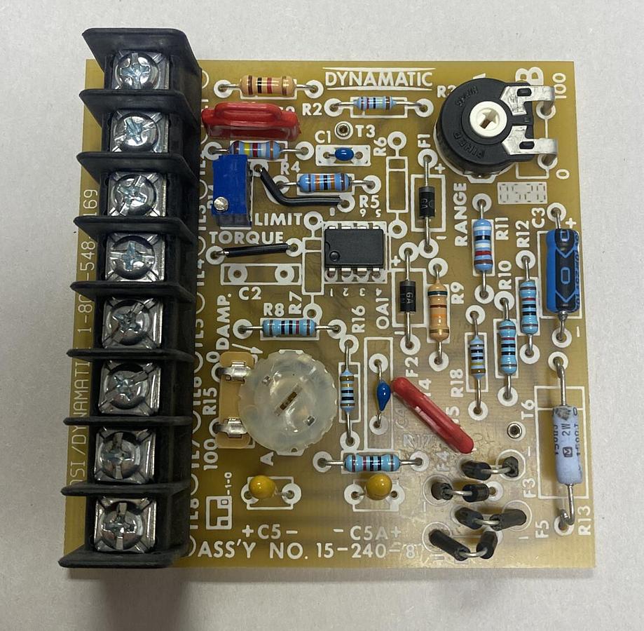Dynamatic,15-240-8,Torque Limit Board NOS