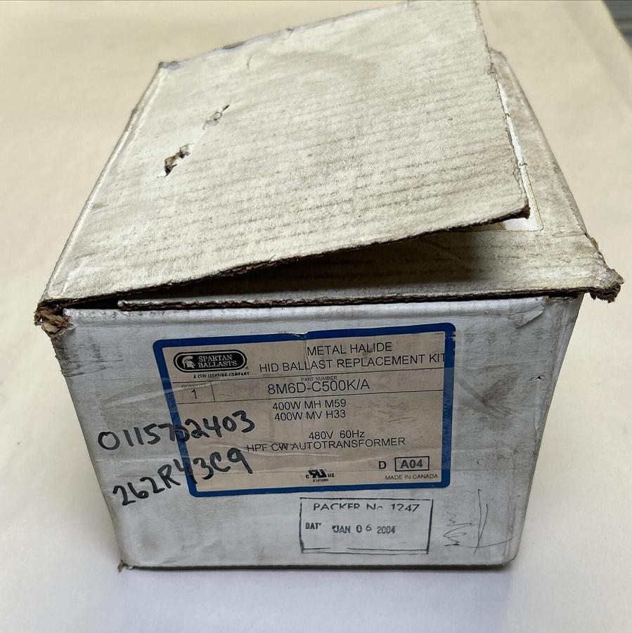 SPARTAN BALLASTS,8M6D-C500K/A,HID BALLAST REPLACEMENT KIT NOS