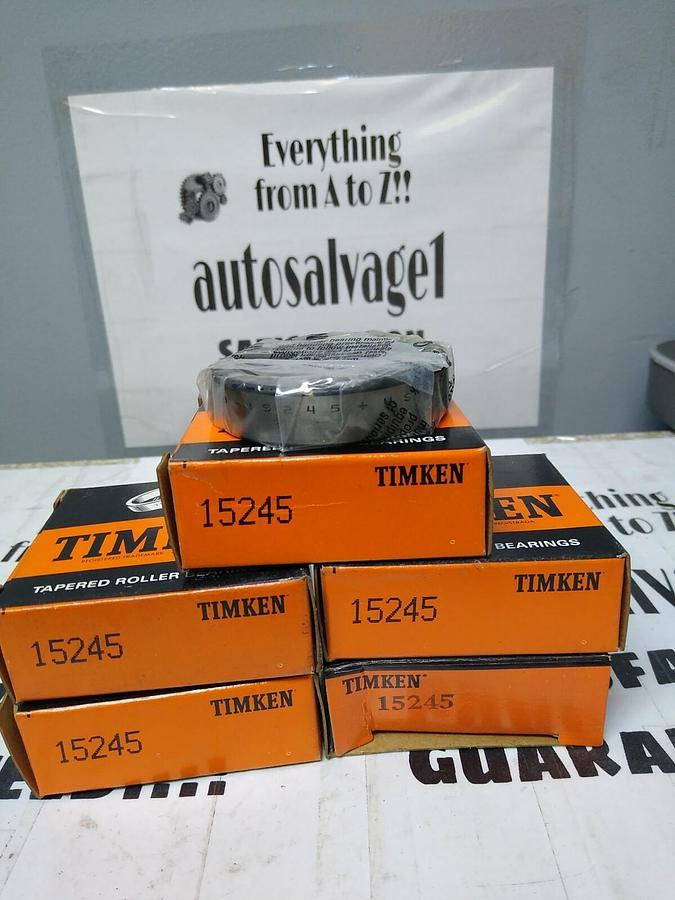 Used Timken,15245,Roller Bearing Cup Lot of 5 NOS