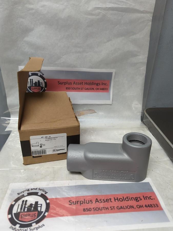 APPLETON,LB47-SA,ALUMINUM FM7 CONDUIT BODY 1-1/4 INCH TYPE L8 NOS