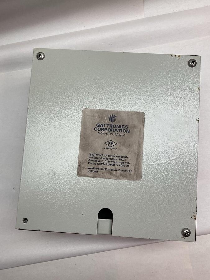 Used Gai-Tronics,A01B,Wall Mount Enclosure Assembly Nema 1A