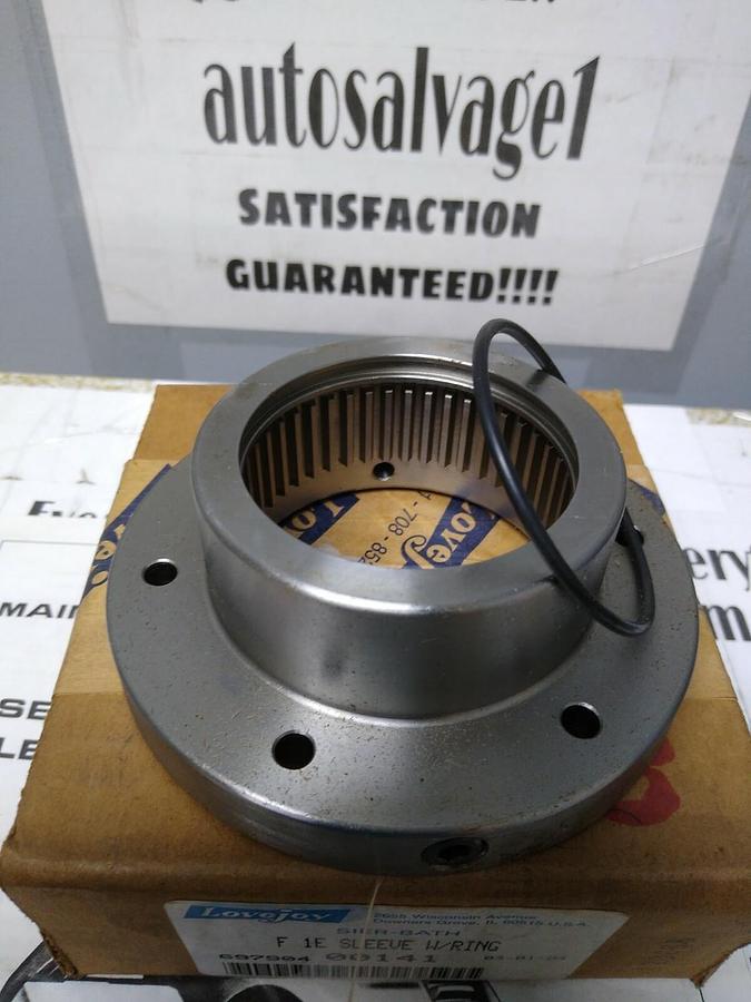 LoveJoy,F-1E,Sier-Bath Sleeve With Ring -Flanged Coupling Sleeve NOS