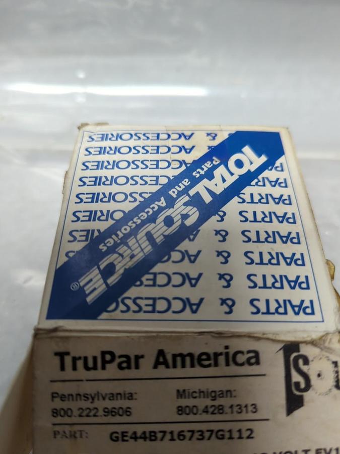 TRUPAR,GE44B76737G112,COIL 12 VOLT EV100 NOS