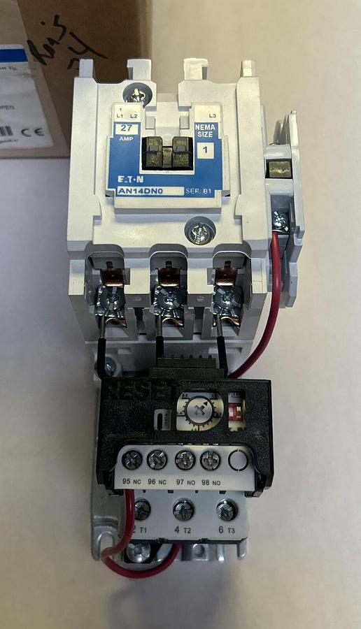 EATON CUTLER-HAMMER,AN14DN0A3E008,STARTER SIZE 1 NOS