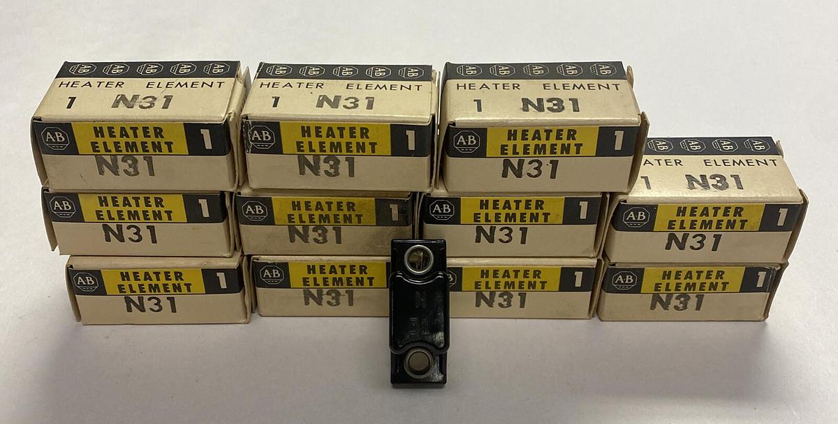 ALLEN BRADLEY,N31,OVERLOAD RELAY HEATER ELEMENT LOT OF 12 NOS