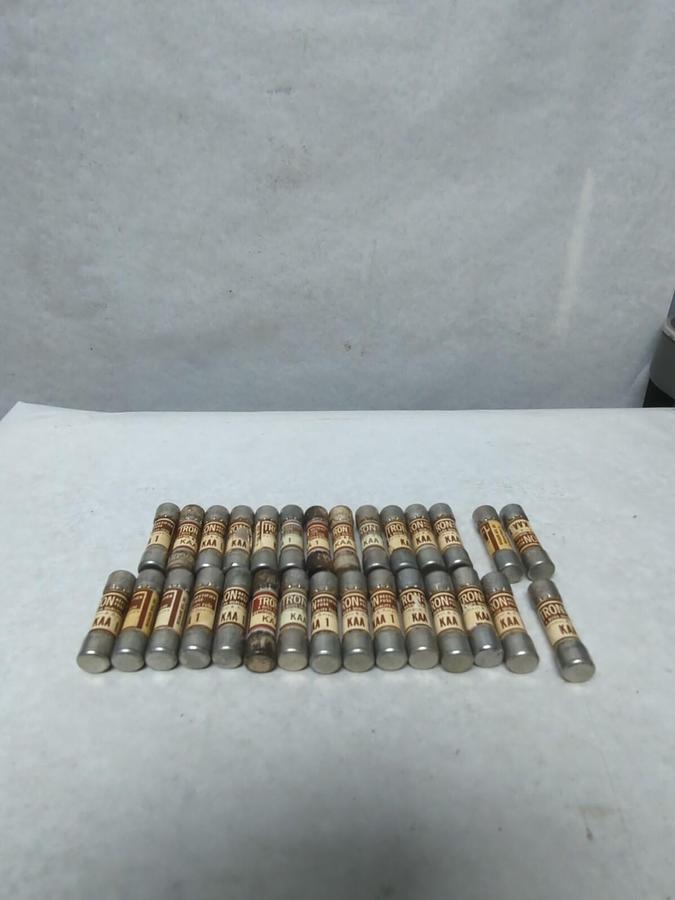 COOPER BUSSMANN,KAA1,TRON 1 AMP FUSE LOT OF 29 NOS