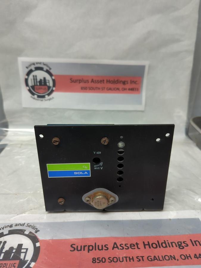 Used SOLA,83-24-225-2,POWER SUPPLY 120-240VAC PRE-OWNED